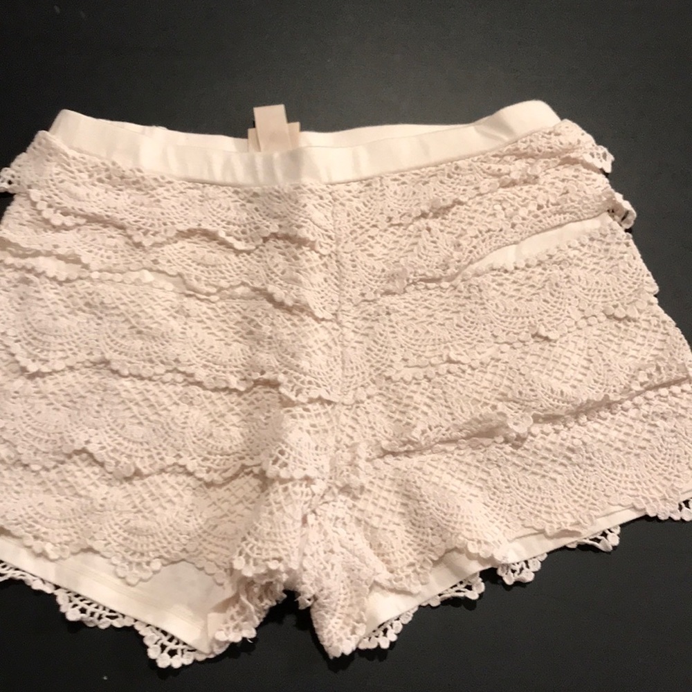 Cream Lace Shorts from Target